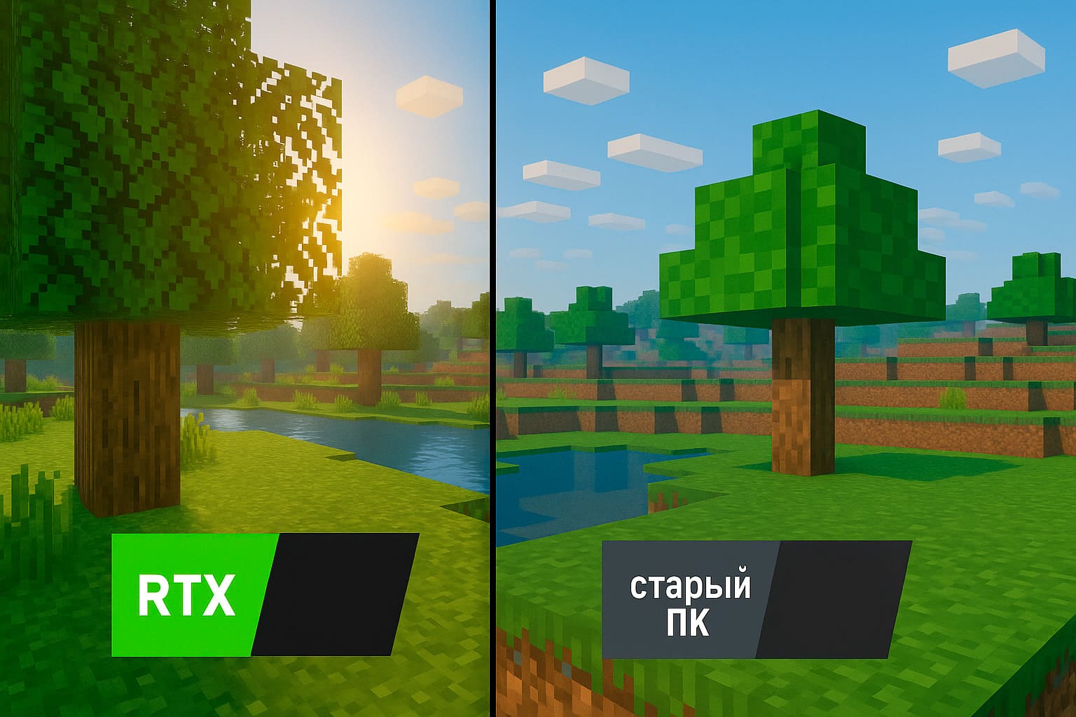 графика майнкрафт